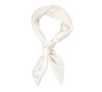 Bliceon Square Satin Silk Scarf, Women Plain Neck Bandanas, 50s Retro Women Lightweight Scarf, Large Square Satin Headscarves, White Accessories for Womens (70x70cm)