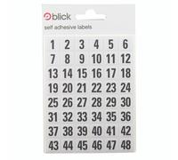 Blick 00-99 WHT/BLK Label BAG