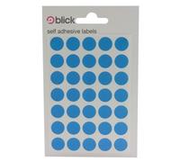 Blick Coloured Labels in Bags Round 13mm Dia 140 Per Bag - RS003953