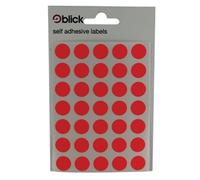 Blick Labels, Fluorescent Red, Self Adhesive Stickers, Coloured Dot, Circles, 13mm, 140 Labels, for Home, Office, Family, School, Holiday Calendar Organising, Planner, Rewards Chart, Colour Coding