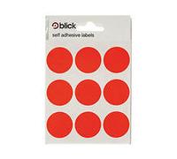Blick Coloured Labels in Bags Round 29mm Dia 36 Per Bag Red (Pack of 720)