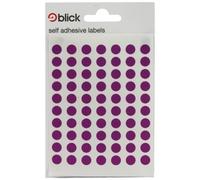 Blick Coloured Labels in Bags Round 8mm Dia 490 Per Bag Purple (Pack of 9800) RS003052