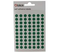 Blick Coloured Labels in Bags Round Dia(1000)+A Free Pen (Green -8mm)