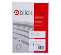 Blick Labels - White Rectangular 99.1 x 67.8 mm - 8 per Sheet, 100 Sheets (500 Labels)