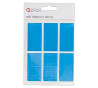 Blick Labels, Blue, Self Adhesive Stickers Office Pack, Rectangular, 25mm x 50mm, 42 Labels, for Home, Office, Family, School, Holiday Calendar Organising, Planner, Rewards Chart, Colour Coding