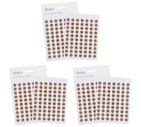 Blick Labels, Brown, Self Adhesive Stickers, Coloured Dot, Circles, 8mm, 490 Labels, for Home, Office, Family, School, Holiday Calendar Organising, Planner, Rewards Chart, Colour Coding (Pack of 3)
