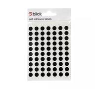 LSM Consumer Blick Labels Circles Black 8mm 490 Labels x20 (Pack 9800)