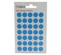 LSM Consumer Blick Labels Circles Blue 13mm 140 Labels x20 (Pack 2800)