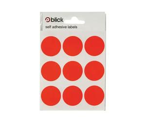 Blick Labels Circles Fluorescent Red 29mm 36 Labels x20 (Pack 720) - RS005155