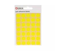 Blick Labels Circles Fluorescent Yellow 13mm 140 Labels x20 (Pack 2800) - RS004752