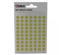 Blick Labels Circles Yellow 8mm 490 Labels x20 (Pack 9800) - RS003458