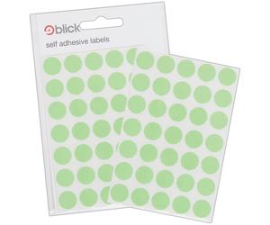 Blick Labels, Fluorescent Green, Self Adhesive Stickers, Coloured Dot, Circles,