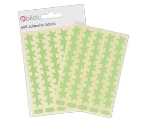 Blick Labels, Fluorescent Green, Self Adhesive Stickers, Stars, 13mm, 135 Labels, for Home, Office, Family, School, Holiday Calendar Organising, Planner, Rewards Chart, Colour Coding