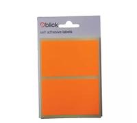 Blick Labels Fluorescent Orange 50x80mm 8 Labels x20 (Pack 160) - RS010852