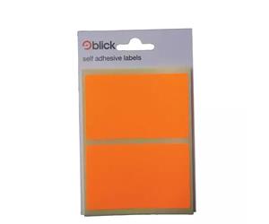 Blick Labels Fluorescent Orange 50x80mm 8 Labels x20 (Pack 160) - RS010852