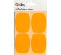 Blick Labels, Fluorescent Orange, Self Adhesive Stickers, Rectangular, 39mm x 52mm, 28 Labels, for Home, Office, Family, School, Holiday Calendar Organising, Planner, Rewards Chart, Colour Coding