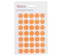 Blick Labels, Fluorescent Red, Self Adhesive Stickers, Coloured Dot, Circles, 13mm, 140 Labels, for Home, Office, Family, School, Holiday Calendar Organising, Planner, Rewards Chart, Colour Coding