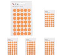 Blick Labels, Fluorescent Red, Self Adhesive Stickers, Coloured Dot, Circles, 13mm, 140 Labels, for Home, Office, Family, School, Holiday Calendar Organising, Planner, Rewards Chart, Colour Coding