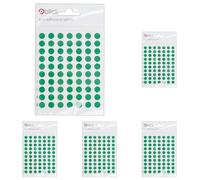 Blick Labels, Green, Self Adhesive Stickers, Coloured Dot, Circles, 8mm, 490 Labels, for Home, Office, Family, School, Holiday Calendar Organising, Planner, Rewards Chart, Colour Coding (Pack of 5)