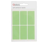 Blick Labels, Green, Self Adhesive Stickers, Rectangular, 25mm x 50mm, 42 Labels, for Home, Office, Family, School, Holiday Calendar Organising, Planner, Rewards Chart, Colour Coding