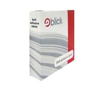 Blick Self-Adhesive Labels Dispenser - Rectangular 25 x 50 mm, White, Pack of 400