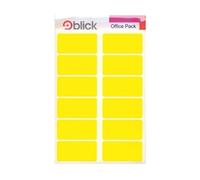 Blick Labels in Office Packs 25mmx50mm Yellow (320 Pack)