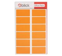Blick Labels, Orange, Self Adhesive Stickers Office Pack, Rectangular, 25mm x 50mm, 320 Labels, For Home, Office, Family, School, Letters