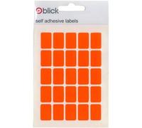 Blick Labels, Orange, Self Adhesive Stickers, Rectangular, 12mm x 18mm, 175 Labels, for Home, Office, Family, School, Holiday Calendar Organising, Planner, Rewards Chart, Colour Coding