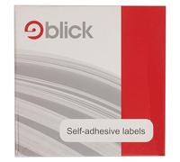 Blick Labels, Red, Self Adhesive Stickers Dispenser Pack, Rectangular, 12mm x 18mm, 1792 Labels, for Home, Office, Family, School, Letters, Address