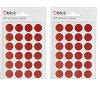 Blick Labels, Red, Self Adhesive Stickers, Legal Seal, 15mm, 90 Labels, for Home, Office, Family, School, Letters (Pack of 2)