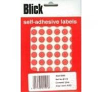 Blick Labels, Red, Self Adhesive Stickers Office Pack, Coloured Dot, Circles, 13mm, 2240 Labels, For Home, Office, Family, School, Holiday Calendar Organising, Planner, Rewards Chart, Colour Coding