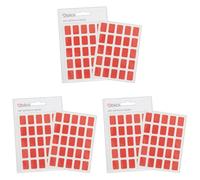 Blick Labels, Red, Self Adhesive Stickers, Rectangular, 12mm x 18mm, 175 Labels, for Home, Office, Family, School, Holiday Calendar Organising, Planner, Rewards Chart, Colour Coding (Pack of 3)
