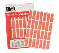 Blick Labels, Red, Self Adhesive Stickers, Rectangular, 12mm x 38mm, 896 Labels, for Home, Office, Family, School, Letters