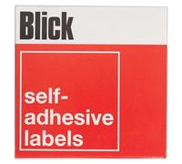 Blick Labels, White, Self Adhesive Stickers Dispenser Pack, Rectangular, 11mm x 22mm, 1920 Labels, for Home, Office, Family, School, Holiday Calendar Organising, Planner, Rewards Chart, Colour Coding
