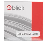 Blick Labels, White, Self Adhesive Stickers Dispenser Pack, Rectangular, 12mm x 38mm, 2000 Labels, for Home, Office, Family, School, Holiday Calendar Organising, Planner, Rewards Chart, Colour Coding