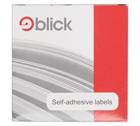 Blick Self-Adhesive Labels Dispenser - Rectangular 25 x 50 mm, White, Pack of 400