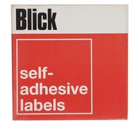 Blick Labels, White, Self Adhesive Stickers Dispenser Pack, Rectangular, 25mm x 75mm, 320 Labels, for Home, Office, Family, School, Holiday Calendar Organising, Planner, Rewards Chart, Colour Coding