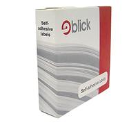Blick Labels, White, Self Adhesive Stickers Dispenser Pack, Rectangular, 9mm x 13mm, 3920 Labels, for Home, Office, Family, School, Holiday Calendar Organising, Planner, Rewards Chart, Colour Coding
