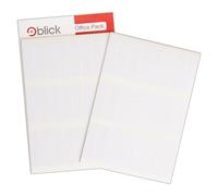 Blick Labels, White, Self Adhesive Stickers Office Pack, Rectangular, 12mm x 34mm, 840 Labels, for Home, Office, Family, School