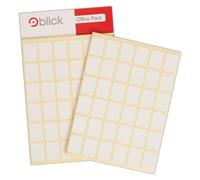 Blick Labels, White, Self Adhesive Stickers Office Pack, Rectangular, 16mm x 22mm, 1440 Labels, For Home, Office, Family, School, Letters, Address