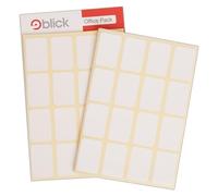 Blick Labels, White, Self Adhesive Stickers Office Pack, Rectangular, 24mm x 37mm, 640 Labels, For Home, Office, Family, School, Letters, Address