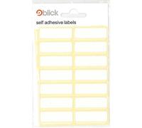 Blick Labels, White, Self Adhesive Stickers, Rectangular, 12mm x 38mm, 98 Labels, for Home, Office, Family, School, Letters, Address