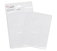 Blick Labels, White, Self Adhesive Stickers, Rectangular, 19mm x 25mm, 105 Labels, for Home, Office, Family, School, Letters, Address
