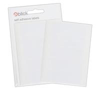 Blick Labels, White, Self Adhesive Stickers, Rectangular, 19mm x 63mm, 35 Labels, for Home, Office, Family, School, Letters, Address