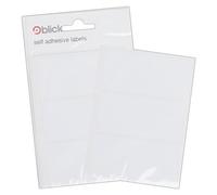 Blick Labels, White, Self Adhesive Stickers, Rectangular, 34mm x 75mm, 21 Labels, for Home, Office, Family, School, Letters, Address