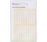Blick Labels, White, Self Adhesive Stickers, Rectangular, 6mm x 50mm, 140 Labels, for Home, Office, Family, School, Letters, Address