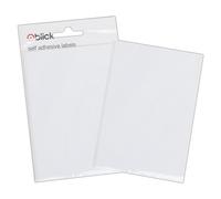 Blick Labels, White, Self Adhesive Stickers, Rectangular, 80mm x 120mm, 7 Labels, for Home, Office, Family, School, Letters, Address