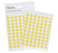 Blick Labels, Yellow, Self Adhesive Stickers, Coloured Dot, Circles, 8mm, 490 Labels, for Home, Office, Family, School, Holiday Calendar Organising, Planner, Rewards Chart, Colour Coding