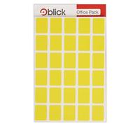 Blick Labels, Yellow, Self Adhesive Stickers Office Pack, Rectangular, 19mm x 25mm, 960 Labels, for Home, Office, Family, School, Letters