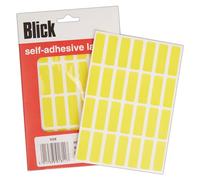 Blick Labels, Yellow, Self Adhesive Stickers, Rectangular, 12mm x 38mm, 896 Labels, for Home, Office, Family, School, Letters